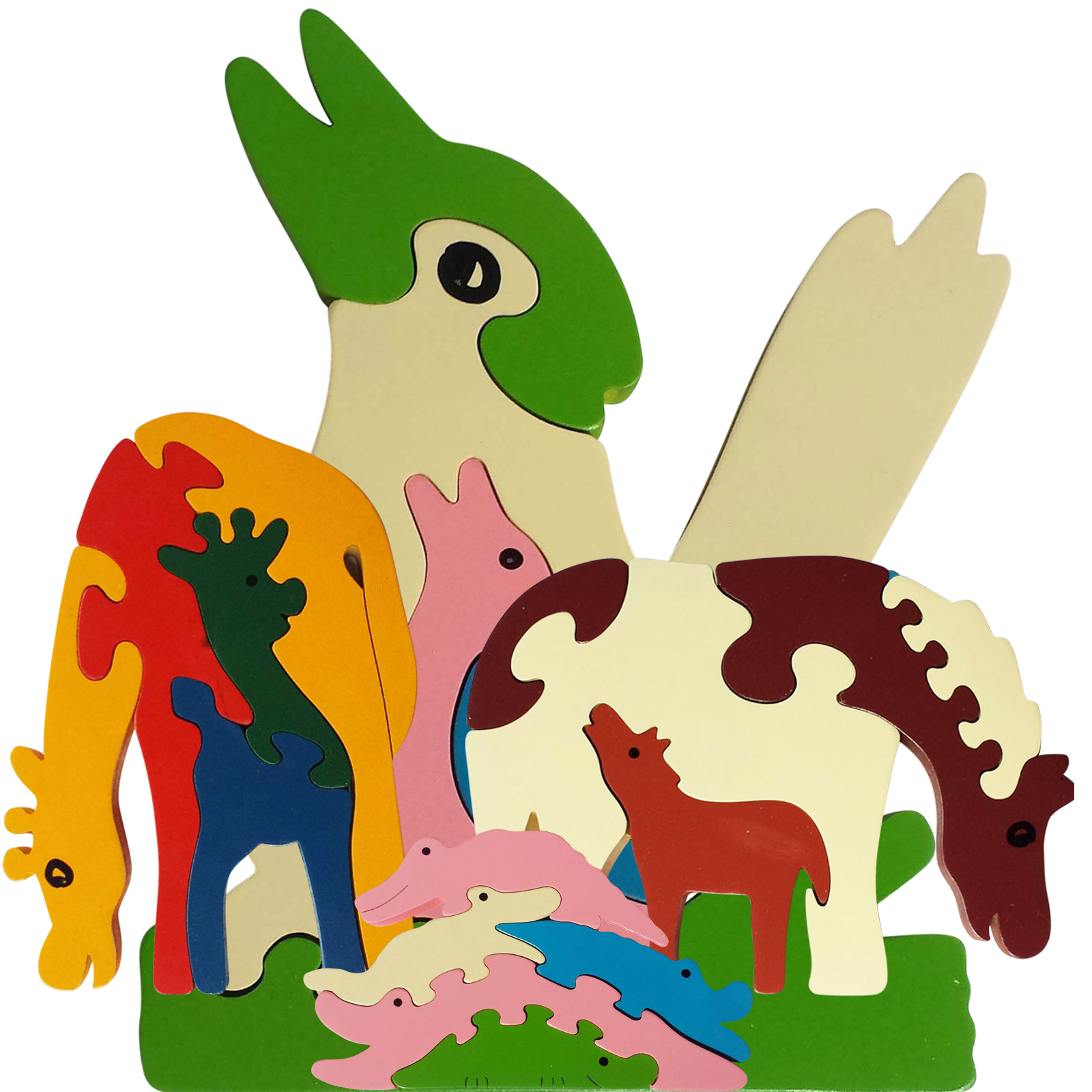 jigzoos wooden animal puzzles